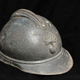 French infantry M15 Adrian helmet, featuring the crest on the crown.